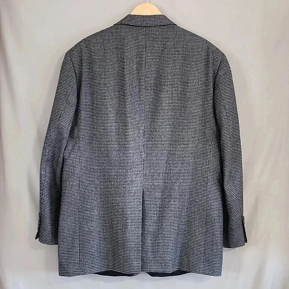 Men's Stafford Wool Blazer Black/Gray, PreOwned - Picture 2 of 11